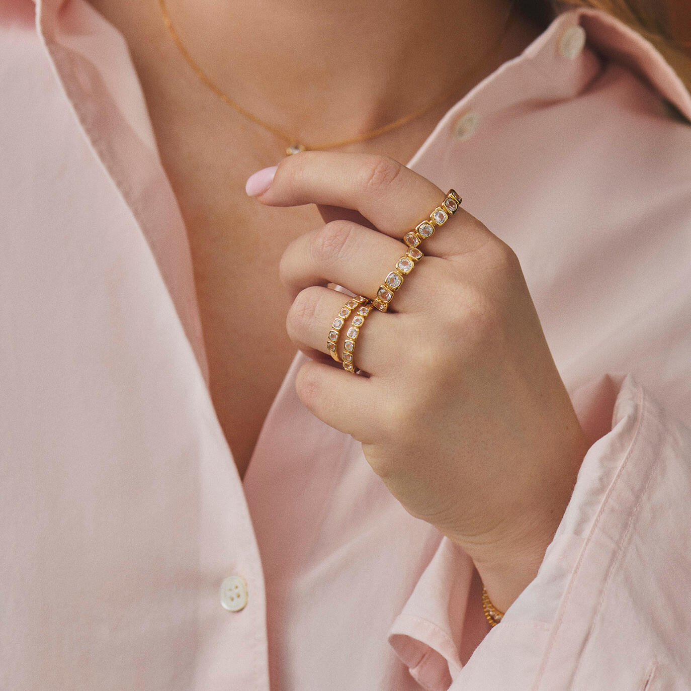 Sølv forg. ring "Elera" m. zirk.