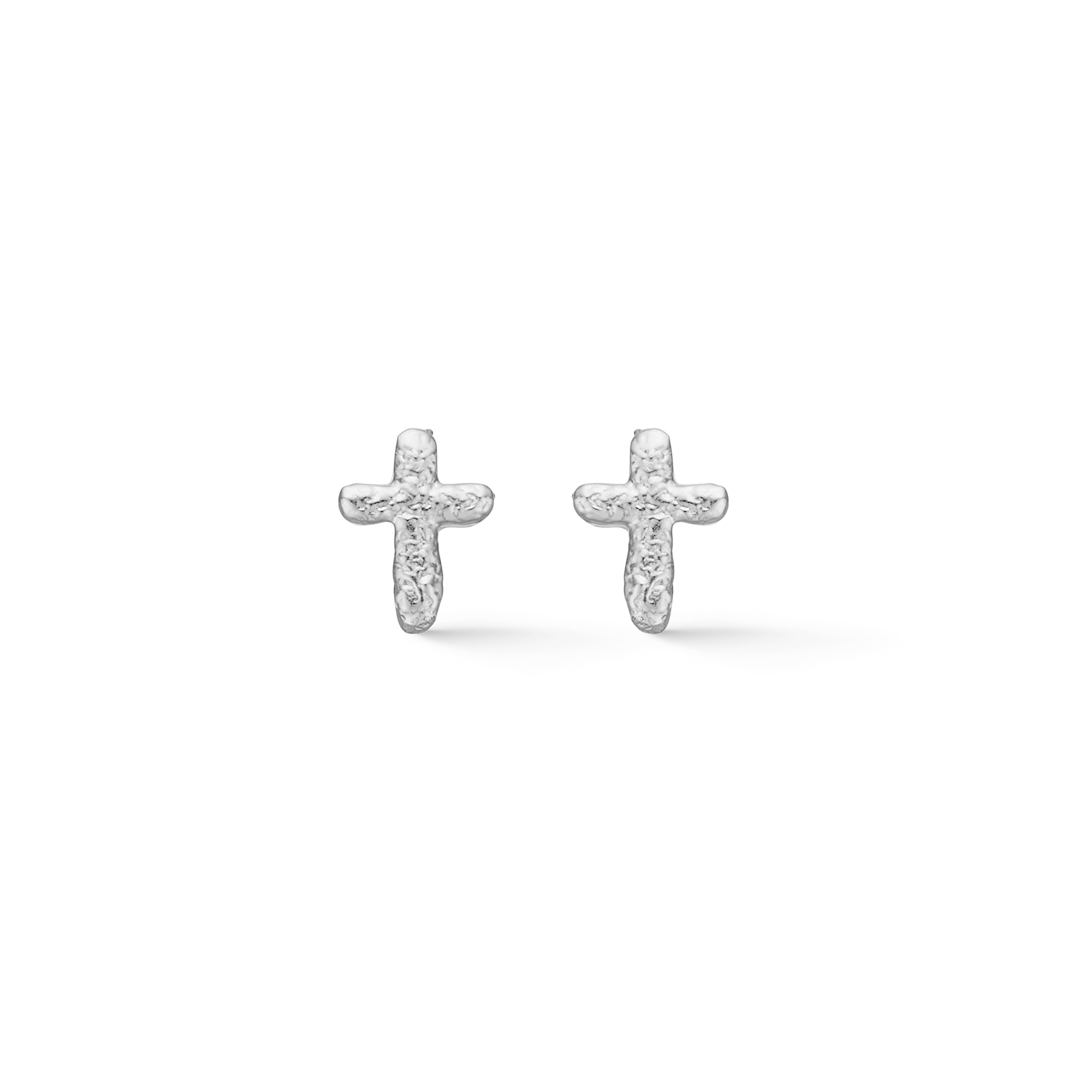 Sølv ørestik "Faithful Cross"