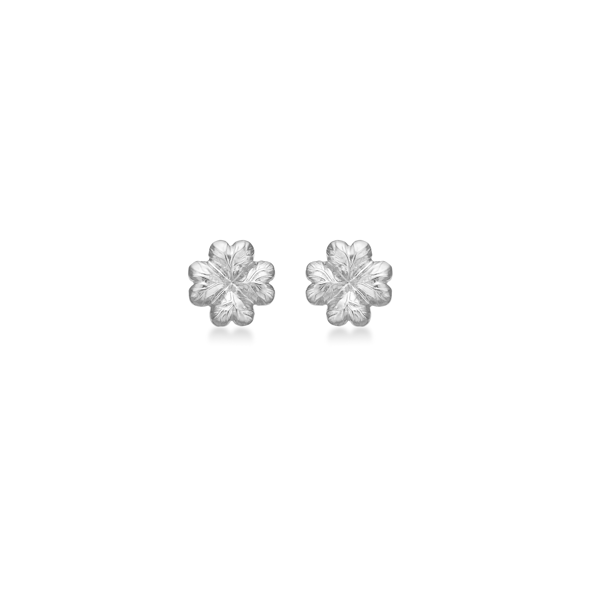 Sølv ørestik "Serene Clover"