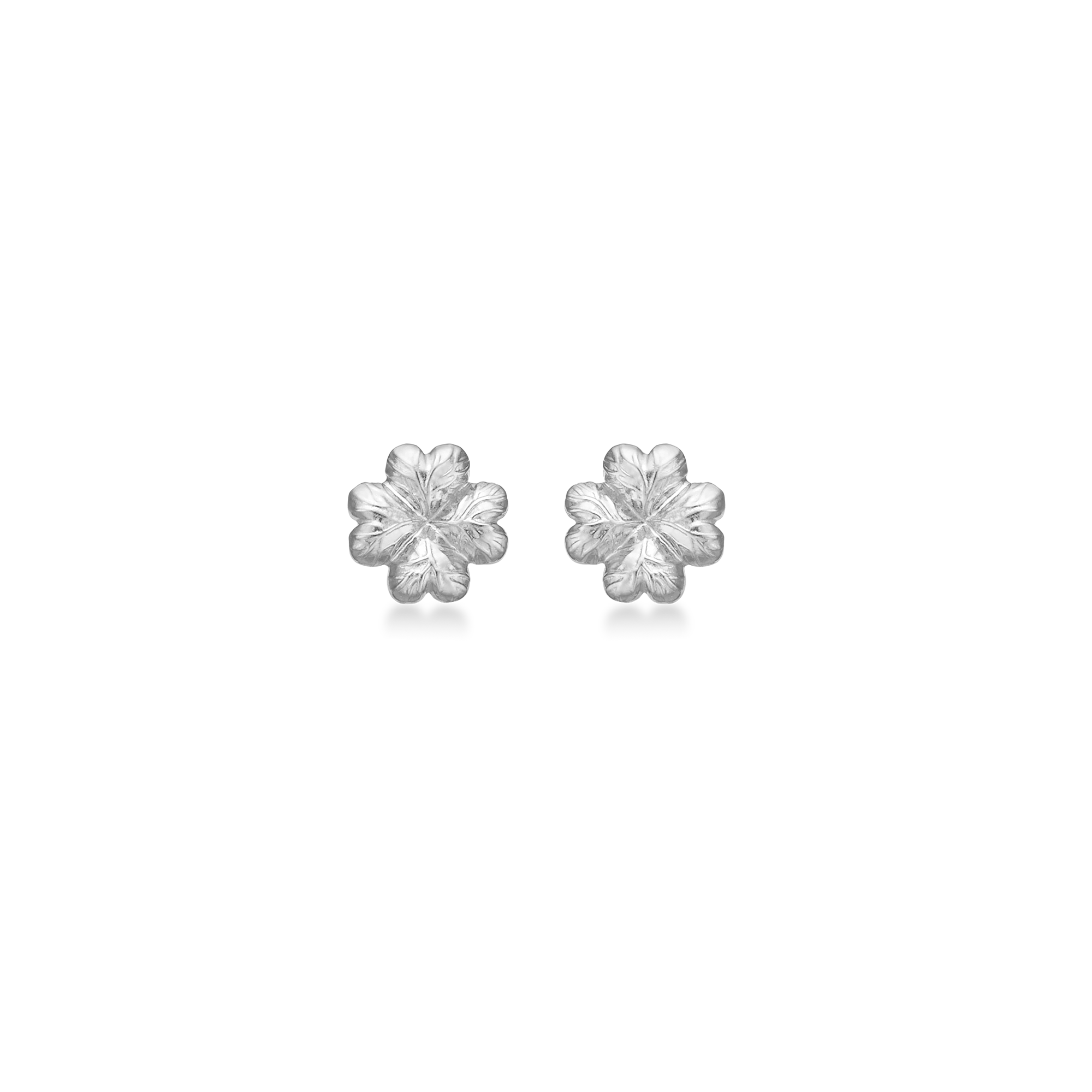 Sølv ørestik "Serene Clover"