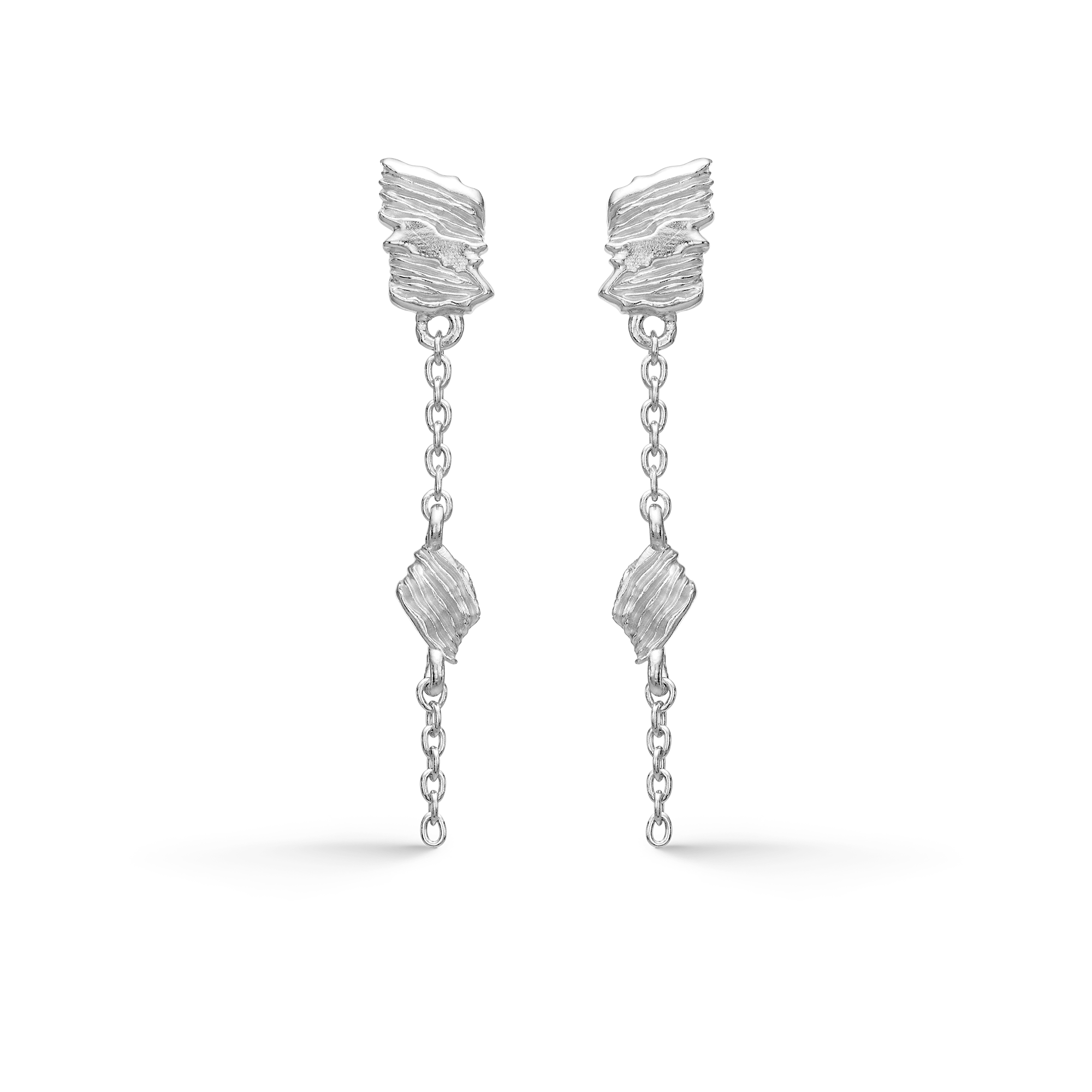 Sølv ørestik "Glacier"