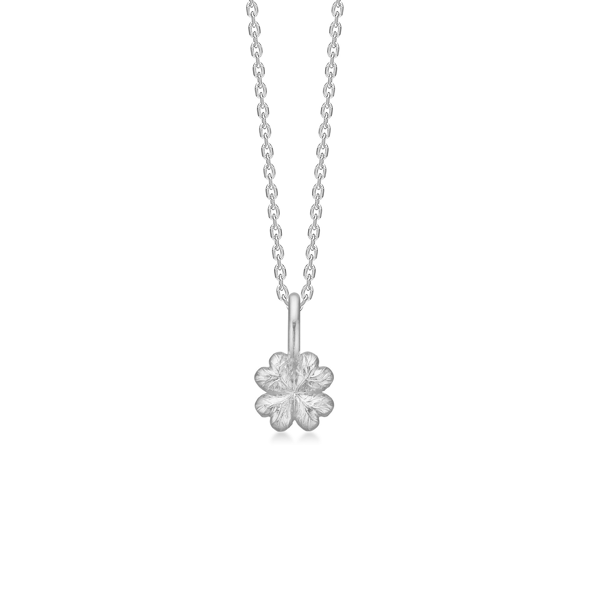 Sølv halskæde "Serene Clover"