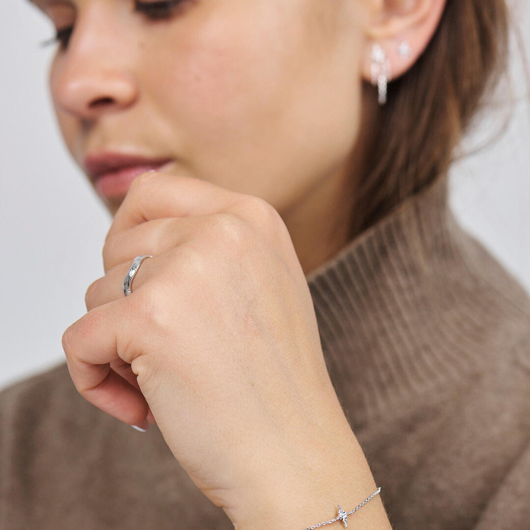 Sølv ring "Rime"