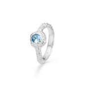 Sølv ring "Wild Cliff" m. zirk.