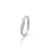 Sølv ring "Glint" m. zirk.