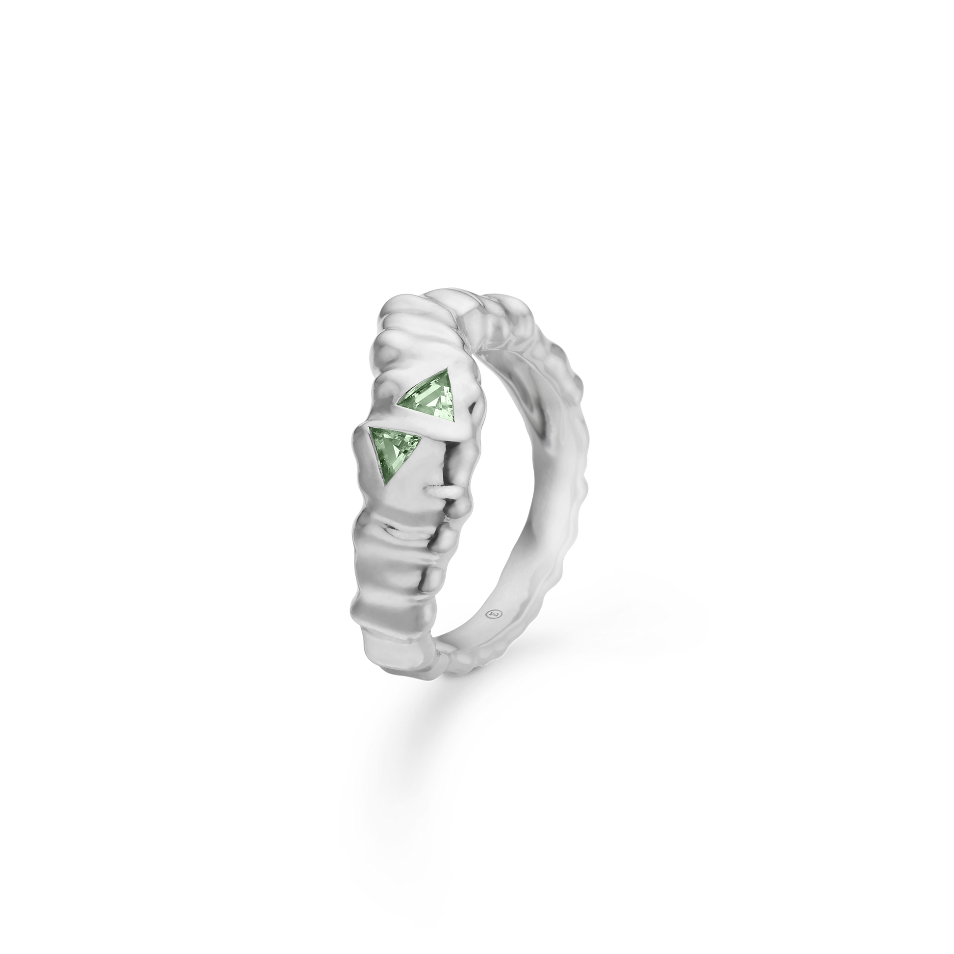 Sølv ring "Icicle" m. zirk.