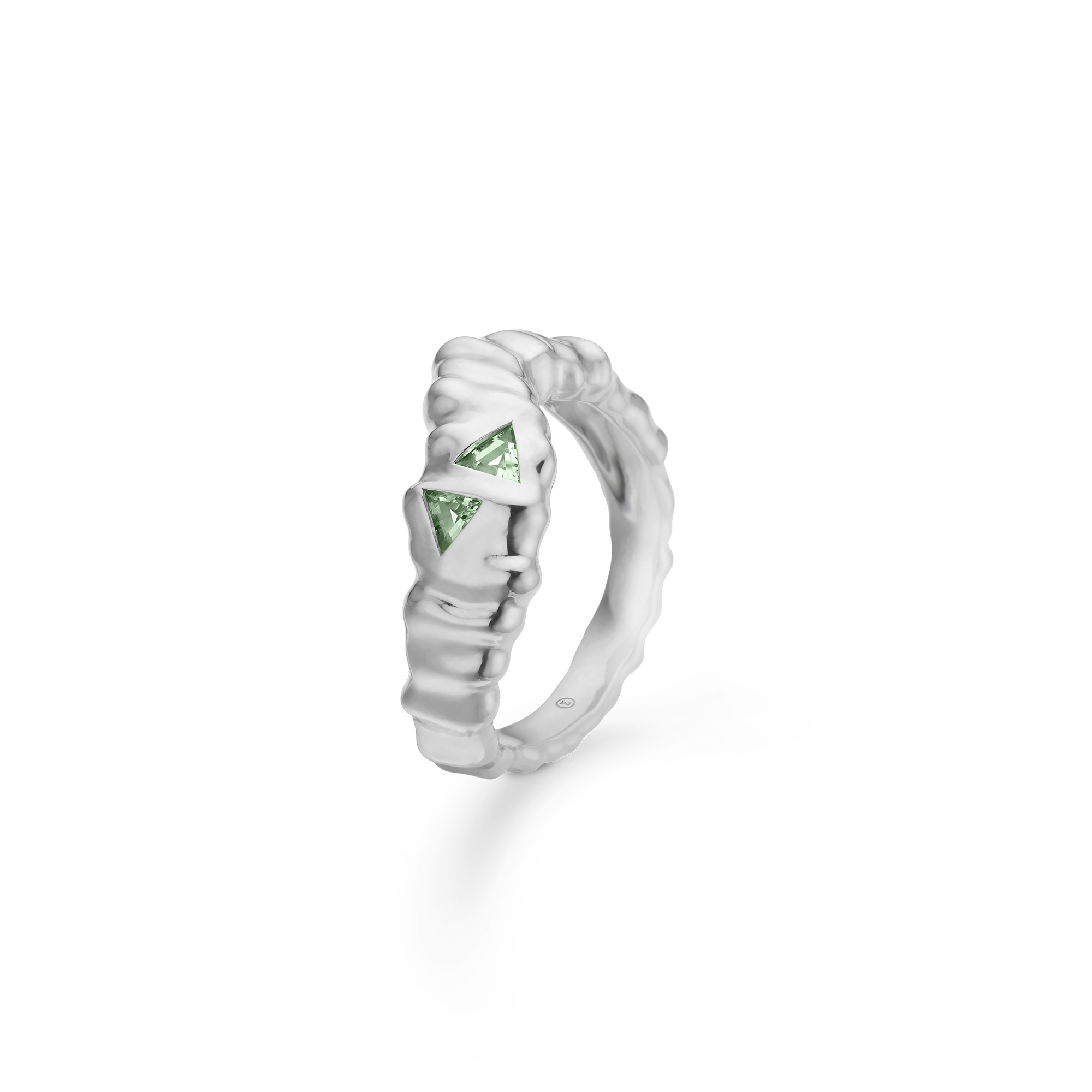 Sølv ring "Icicle" m. zirk.