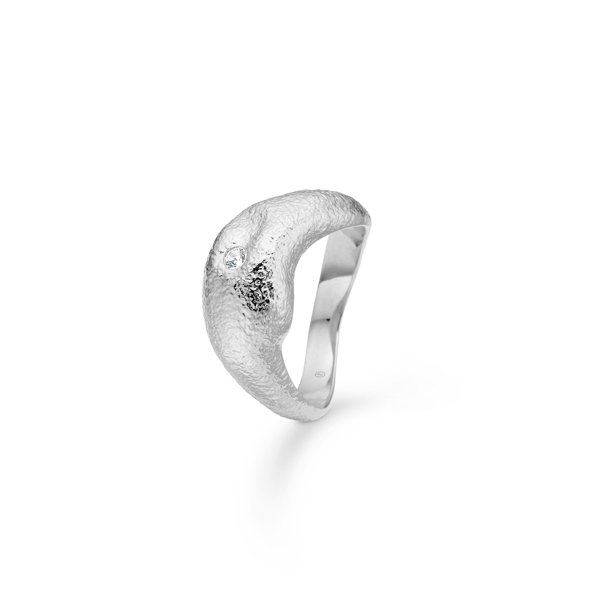 Sølv ring "Lumi" m. zirk.