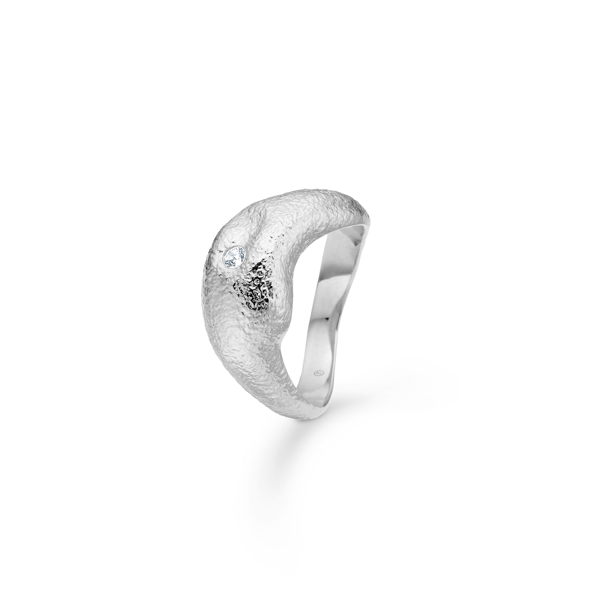 Sølv ring "Lumi" m. zirk.