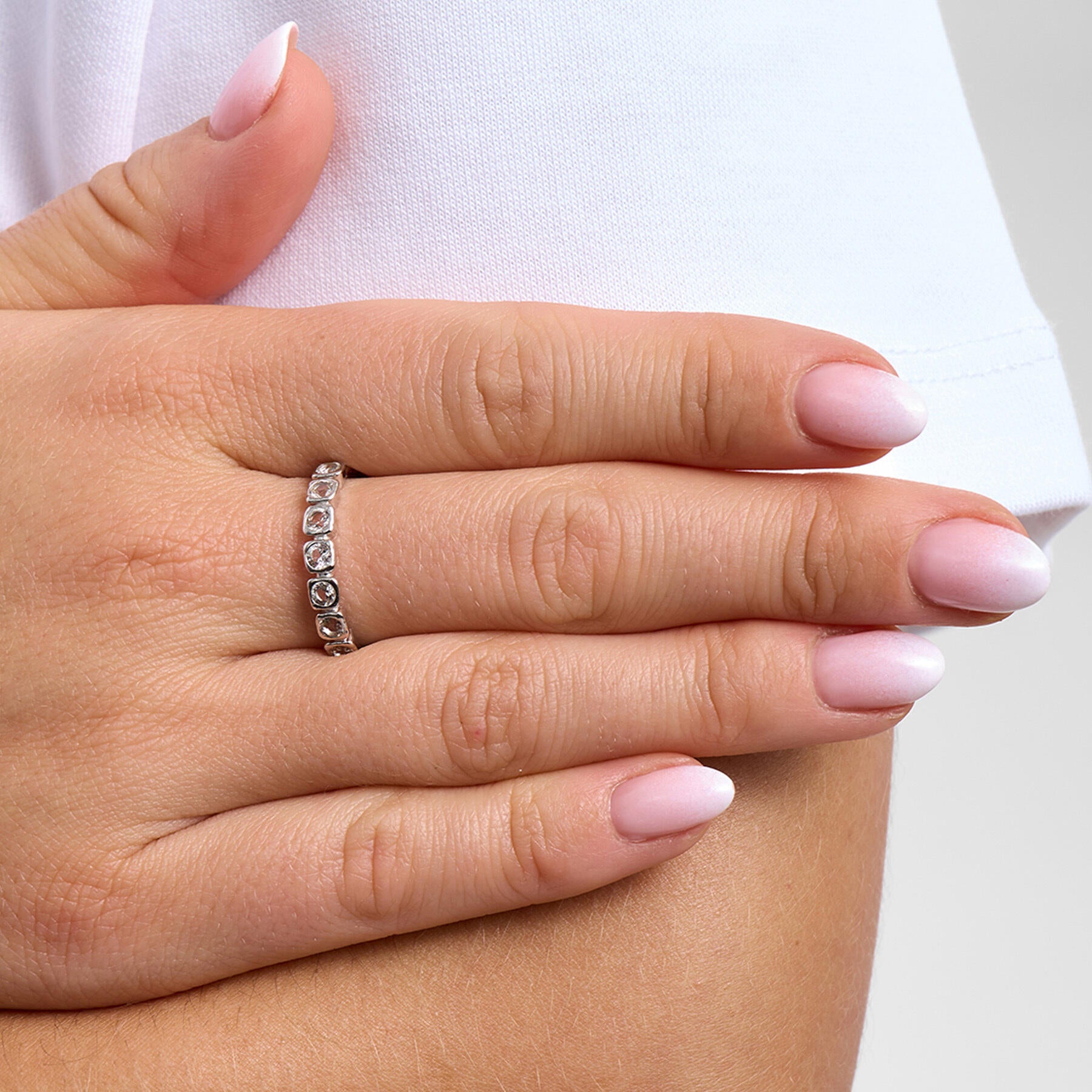 Sølv ring "Elera" m. zirk.