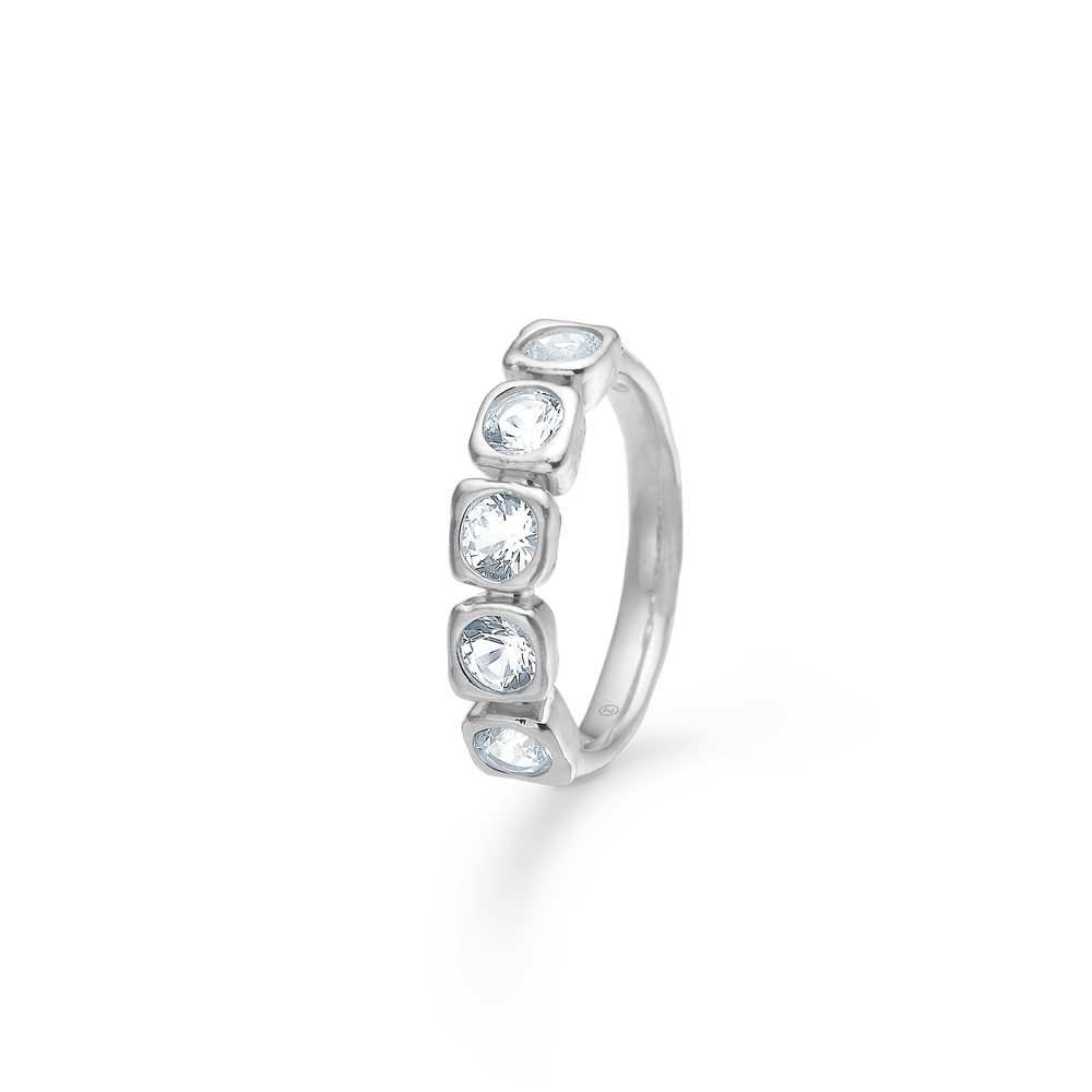 Sølv ring "Elera" m. zirk.