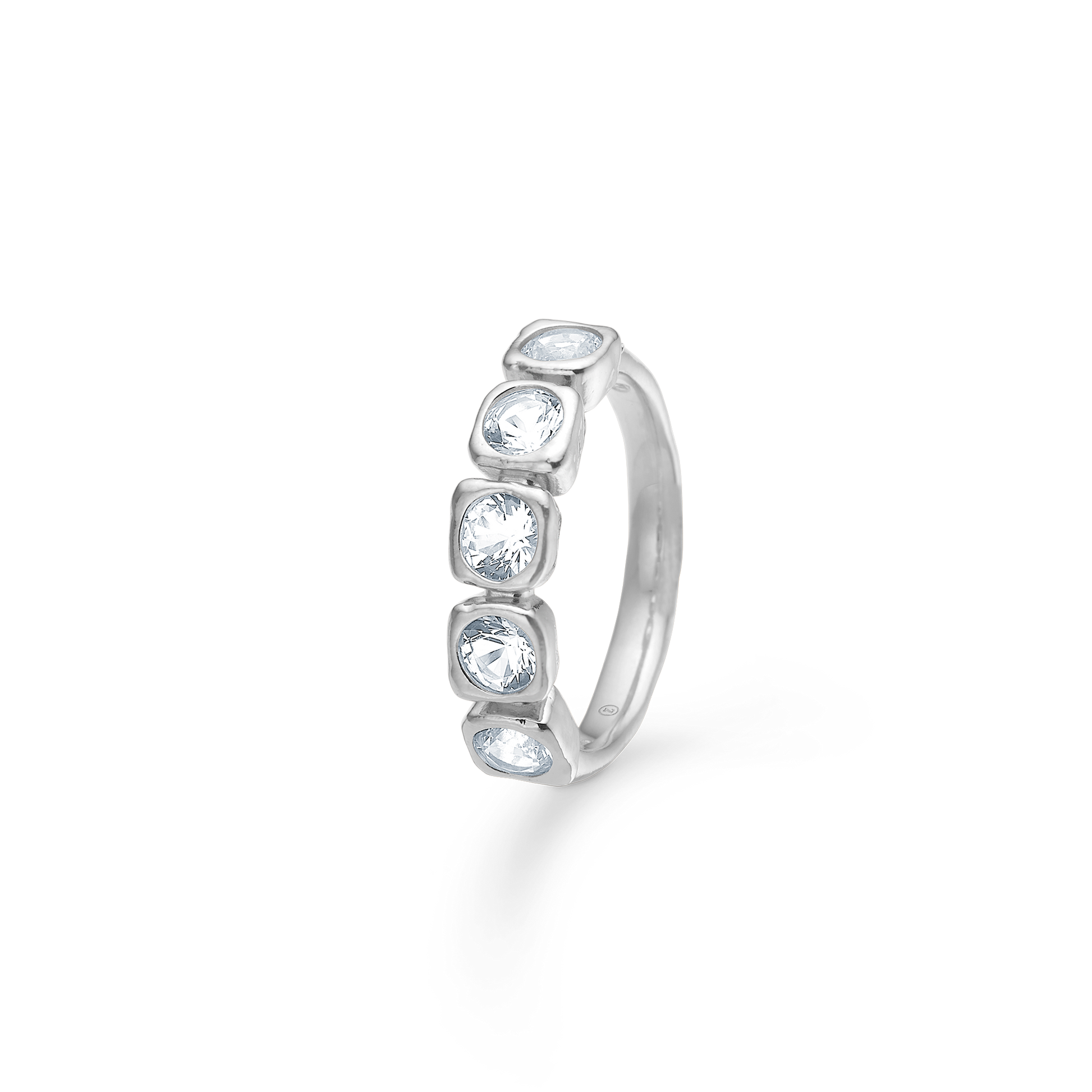 Sølv ring "Elera" m. zirk.