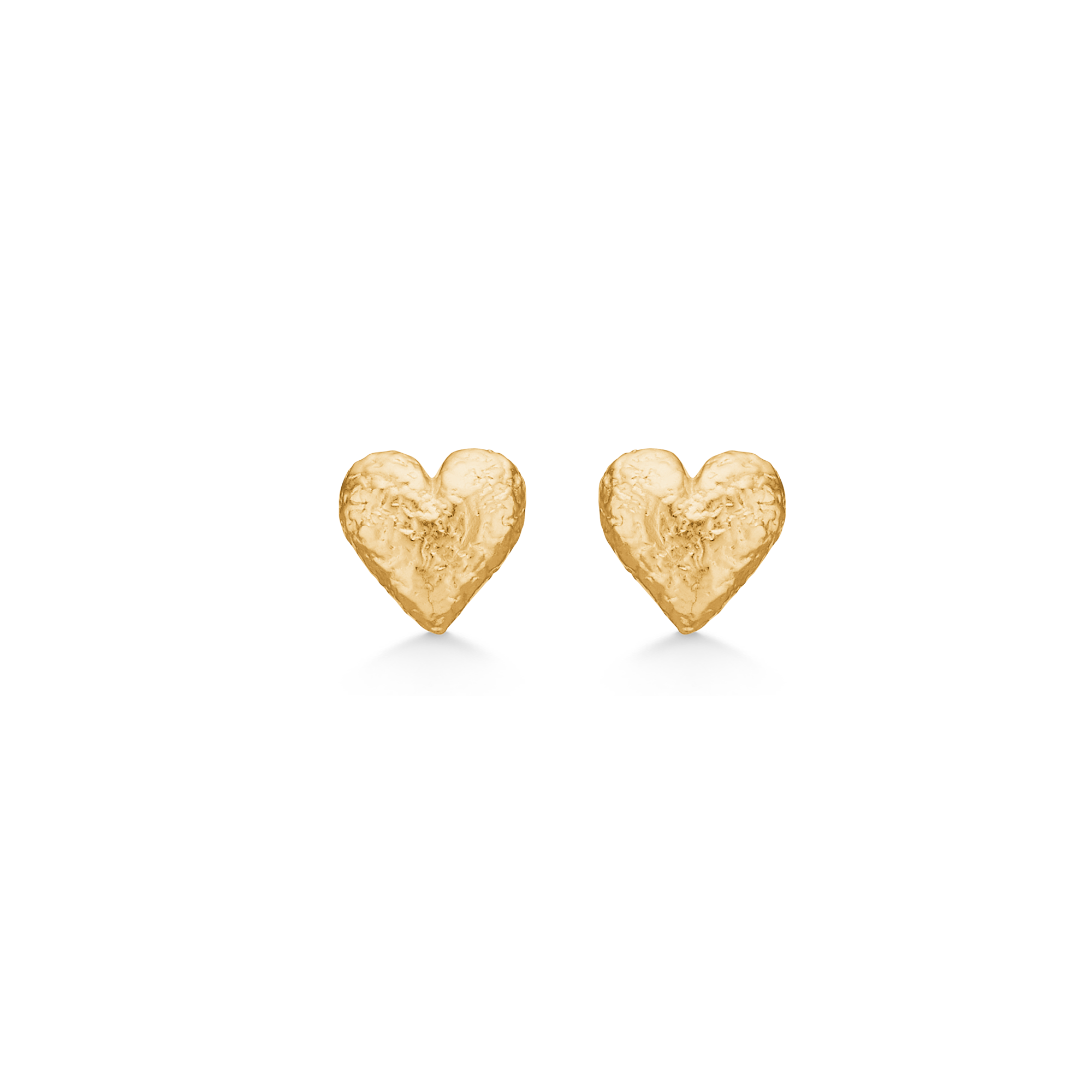 Sølv forgyldt ørestik "Amour Heart"