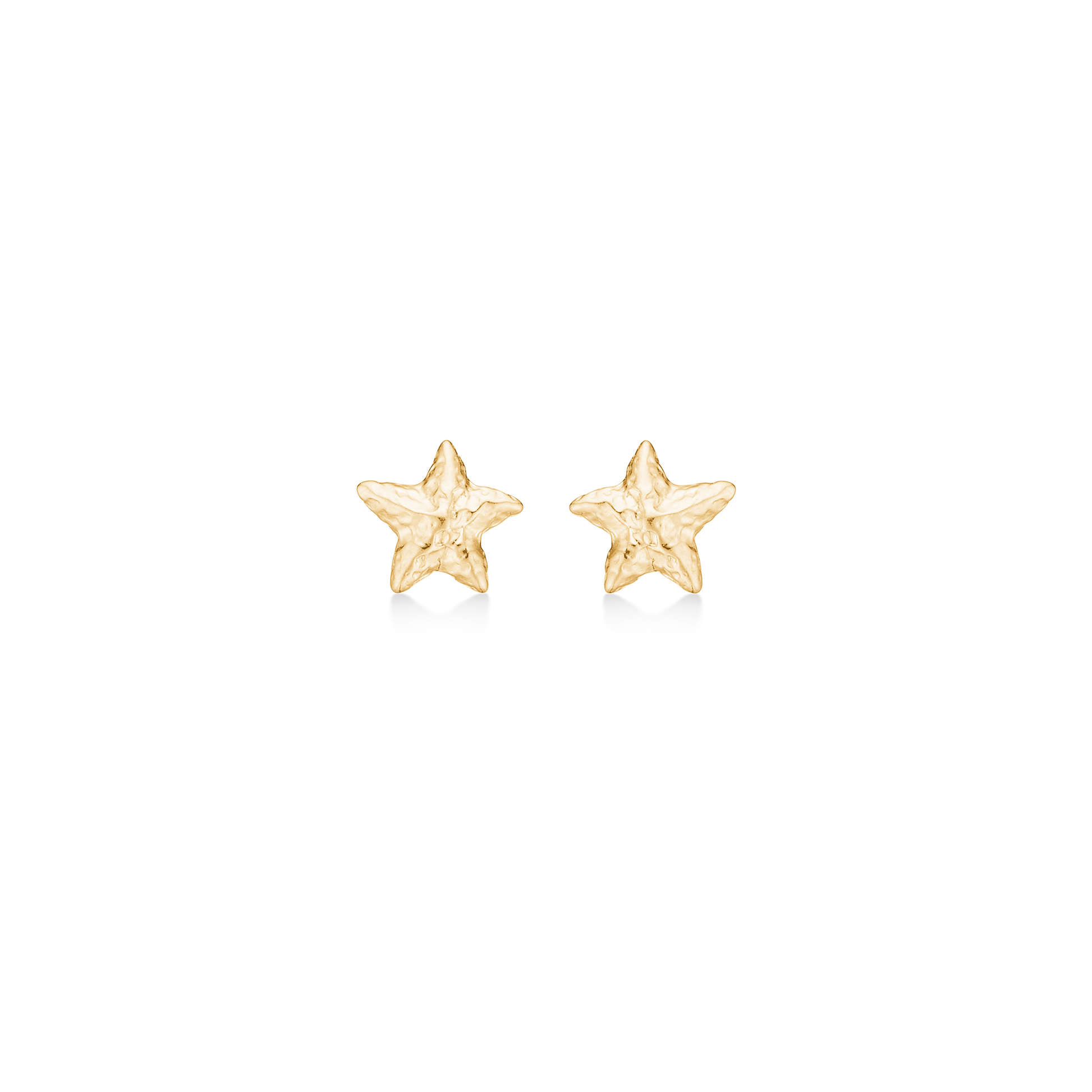 Sølv forgyldt ørestik "Starfish Lustre"