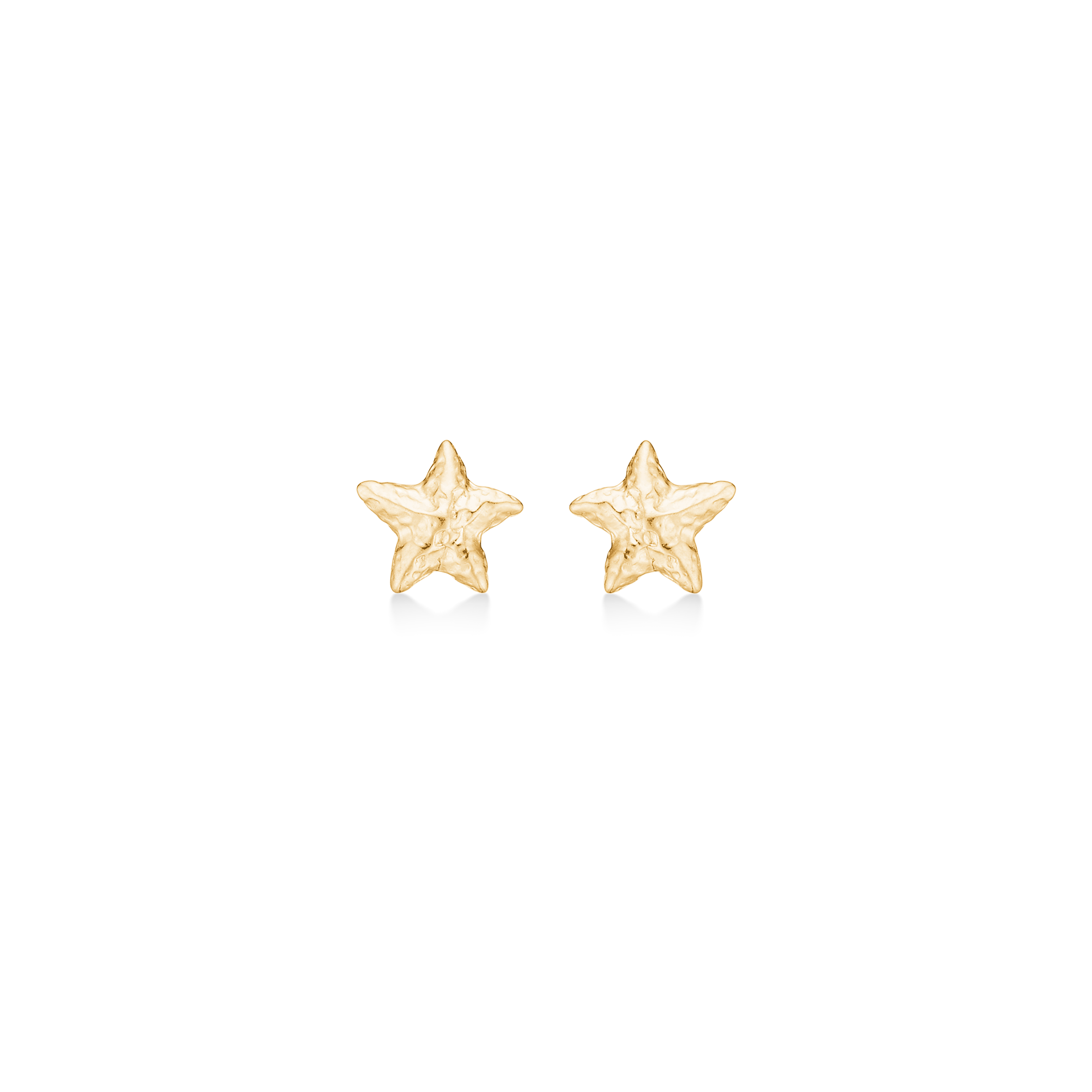 Sølv forgyldt ørestik "Starfish Lustre"