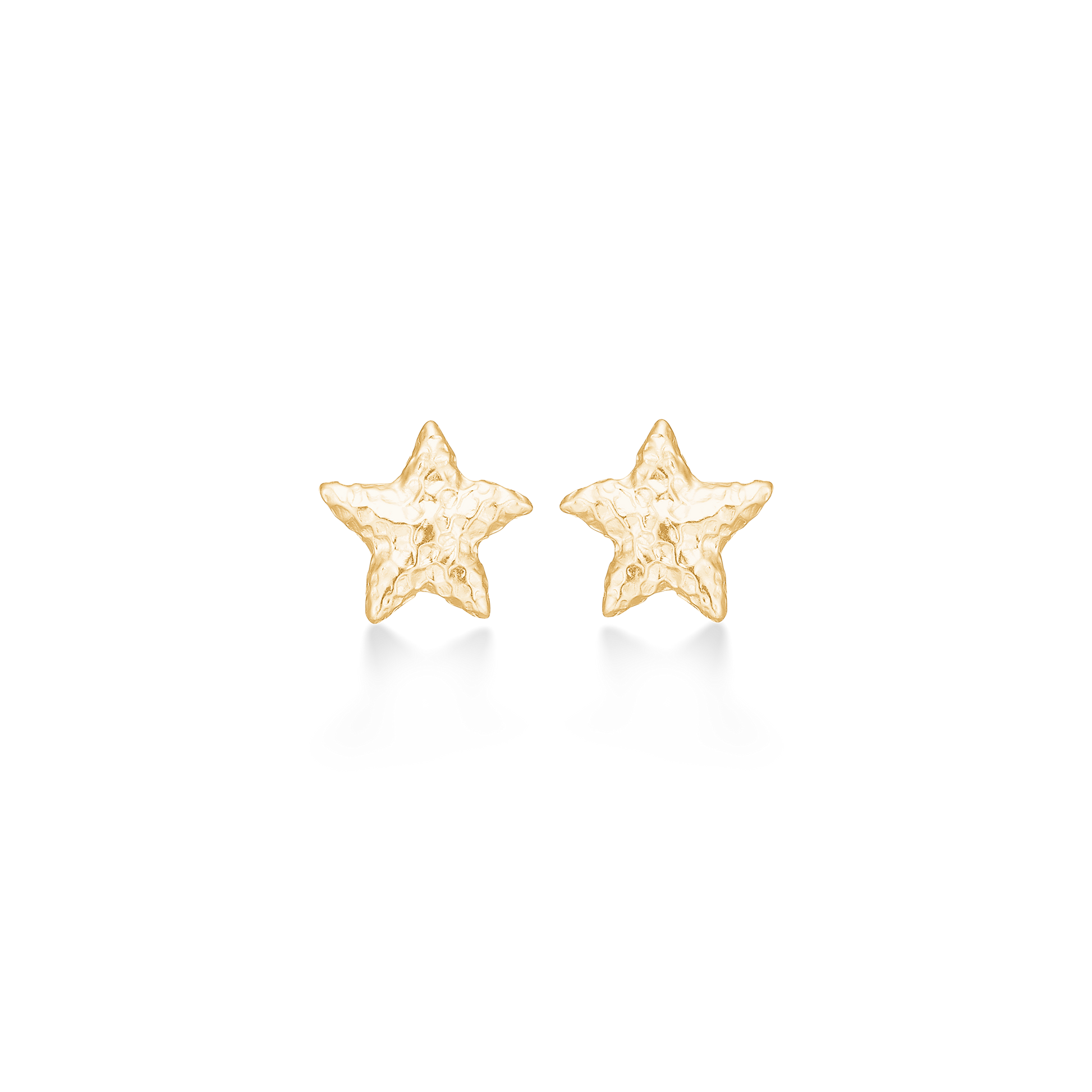 Sølv forgyldt ørestik "Starfish Lustre"