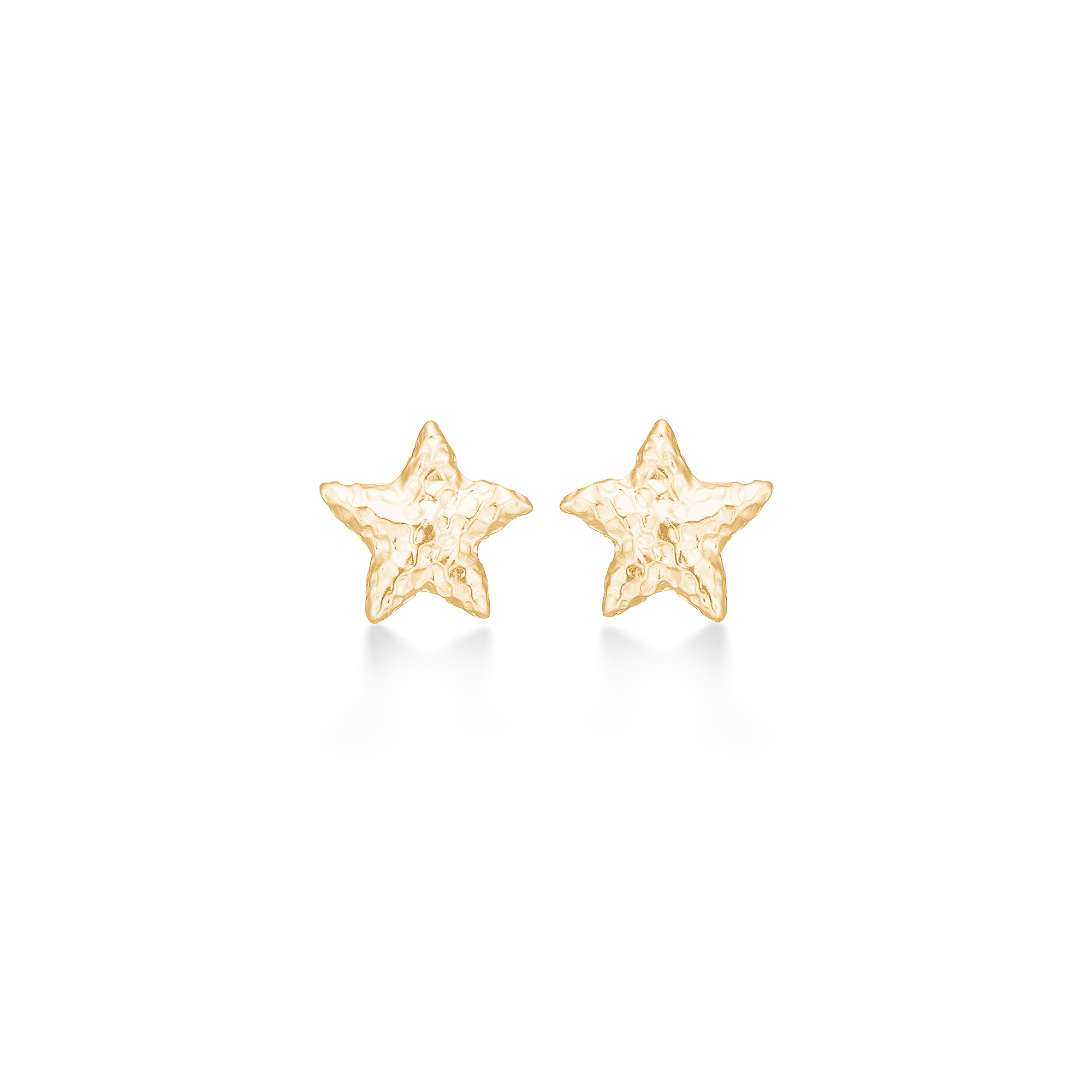Sølv forgyldt ørestik "Starfish Lustre"