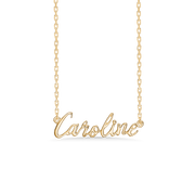 Sølv forgyldt halskæde "Caroline"