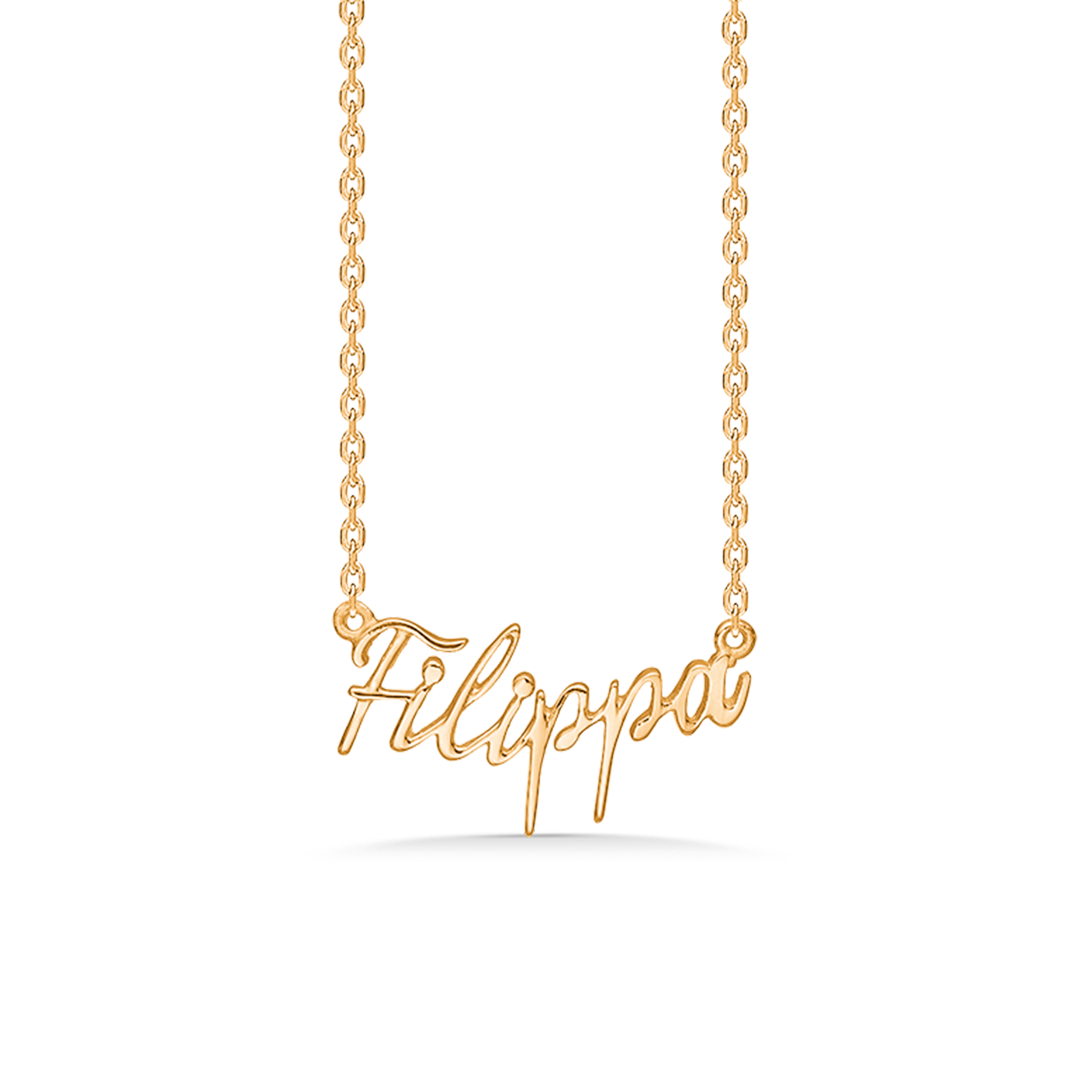 Sølv forgyldt halskæde "Filippa"