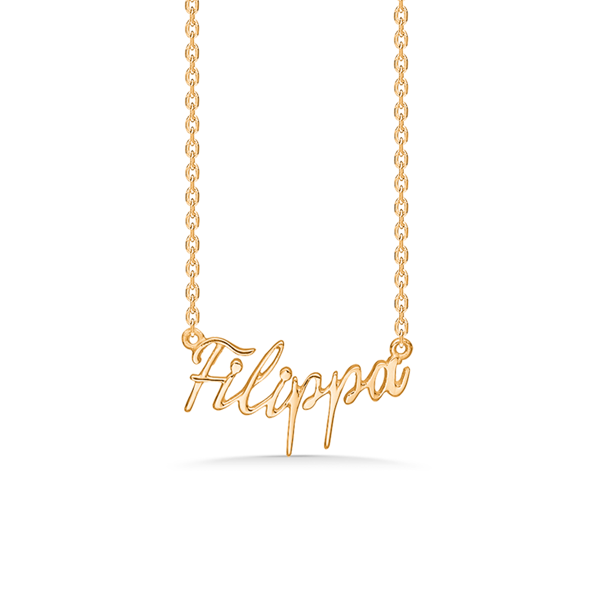 Sølv forgyldt halskæde "Filippa"