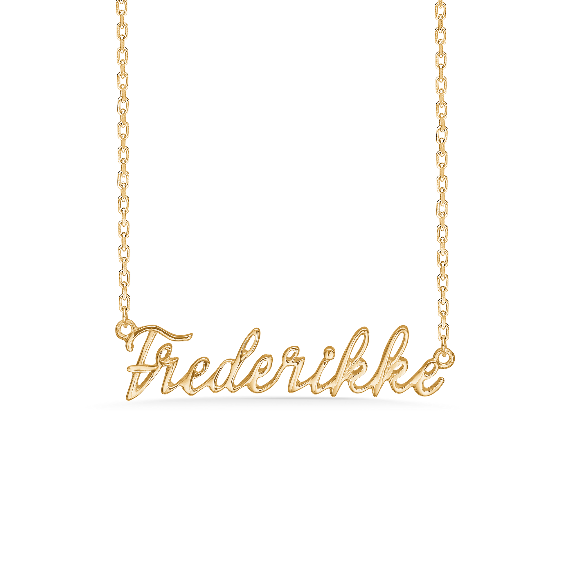 Sølv forgyldt halskæde "Frederikke"