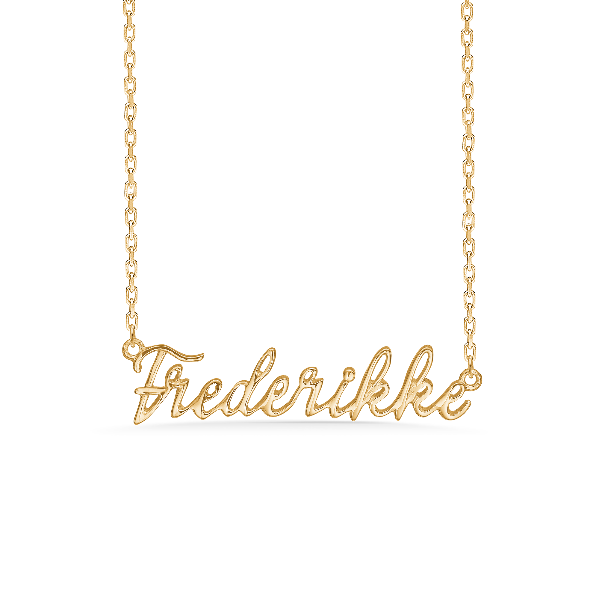Sølv forgyldt halskæde "Frederikke"