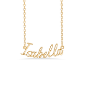 Sølv forgyldt halskæde "Isabella"