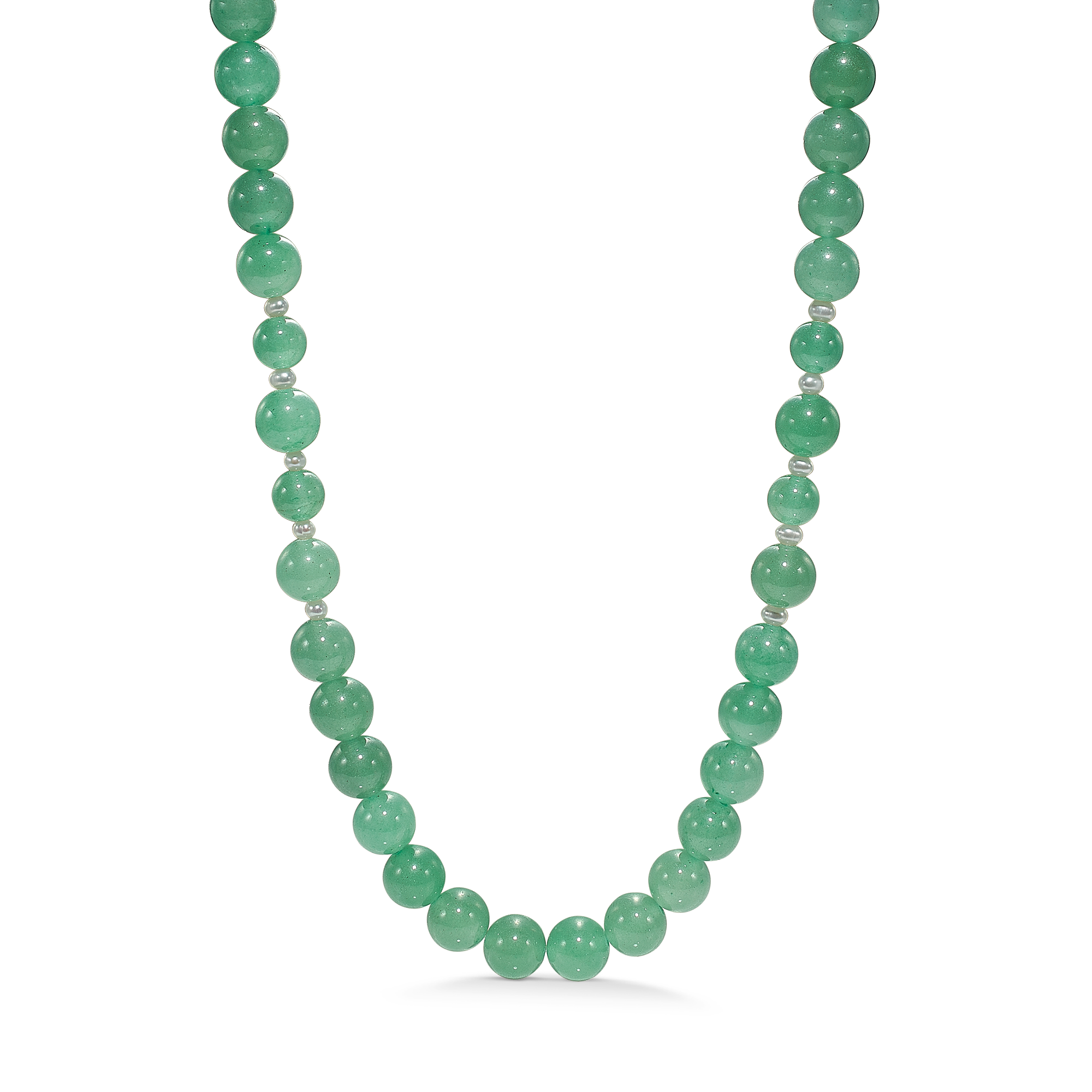 Genuine necklace, Aventurine