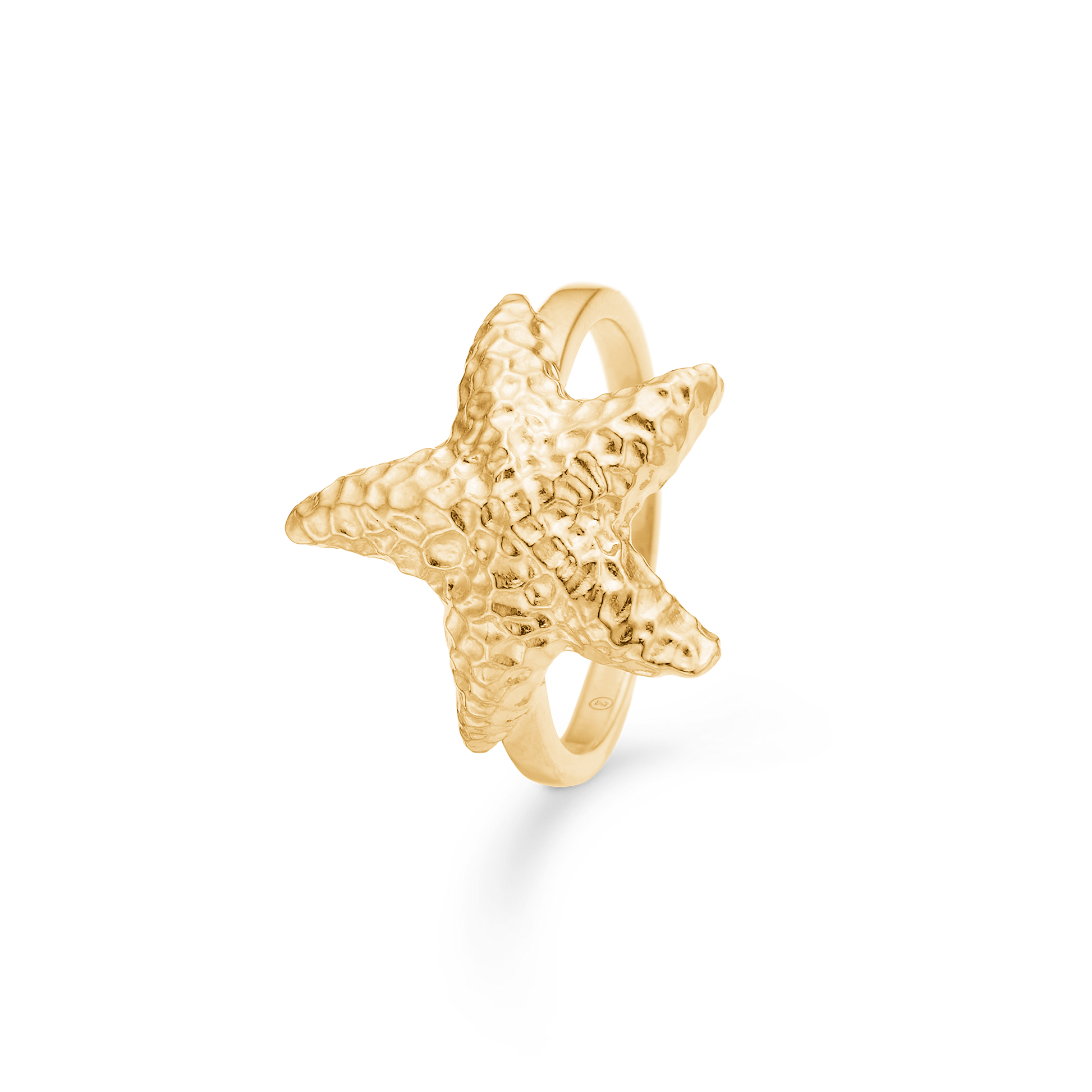 Sølv forgyldt ring "Starfish Lustre"