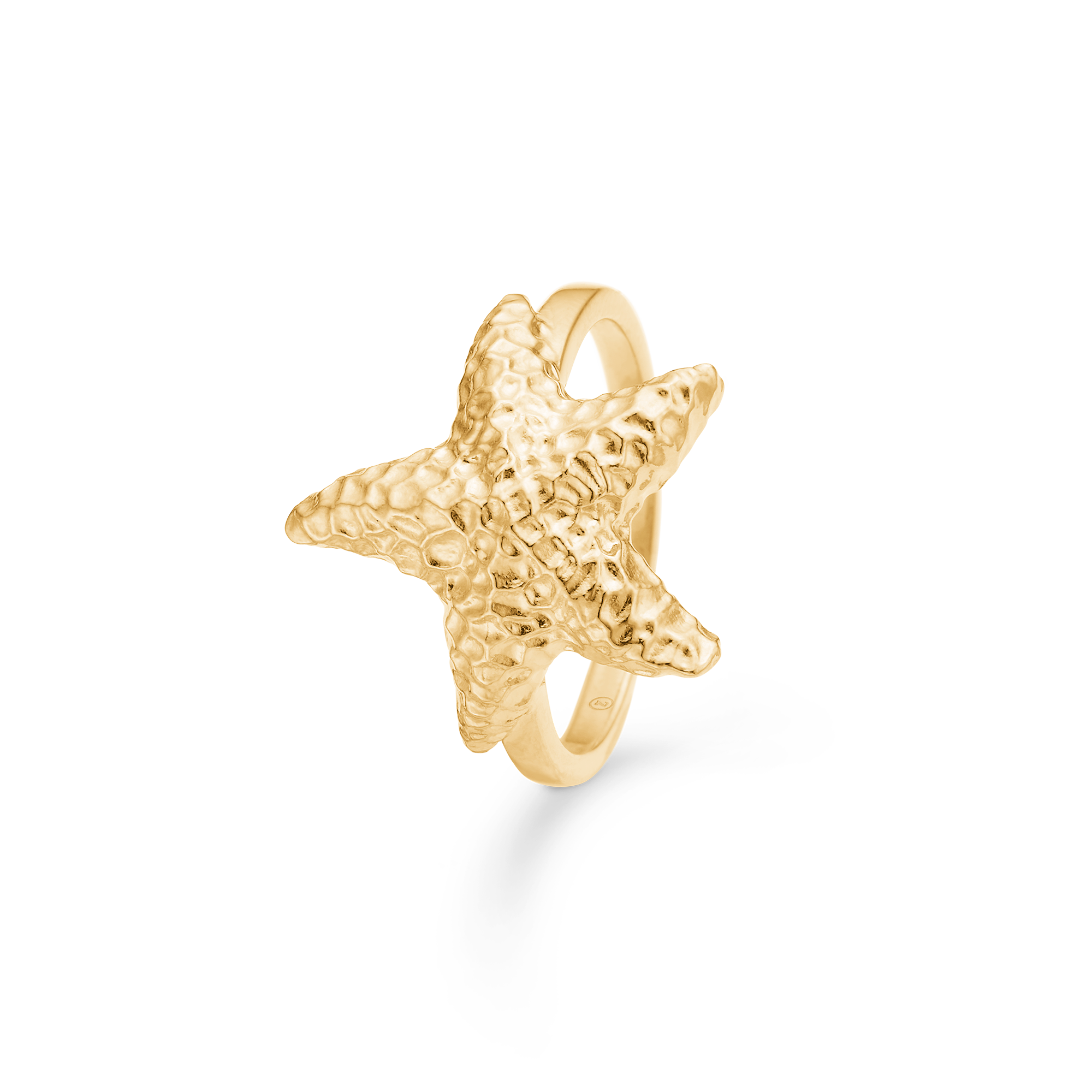 Sølv forgyldt ring "Starfish Lustre"