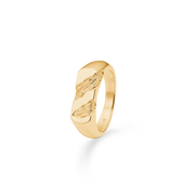 Sølv forgyldt ring "Glacier"