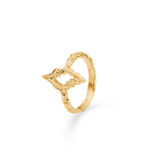 Sølv forgyldt ring "Peak"