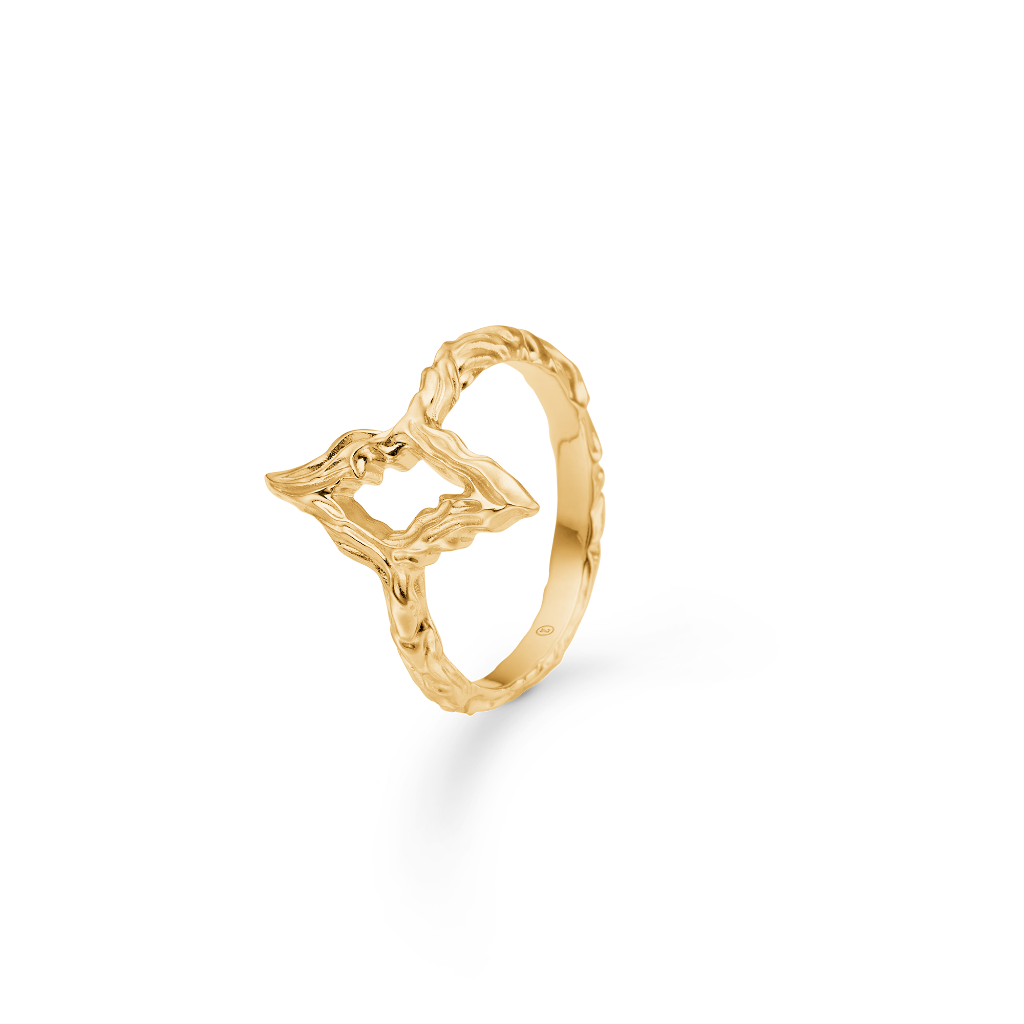 Sølv forgyldt ring "Peak"