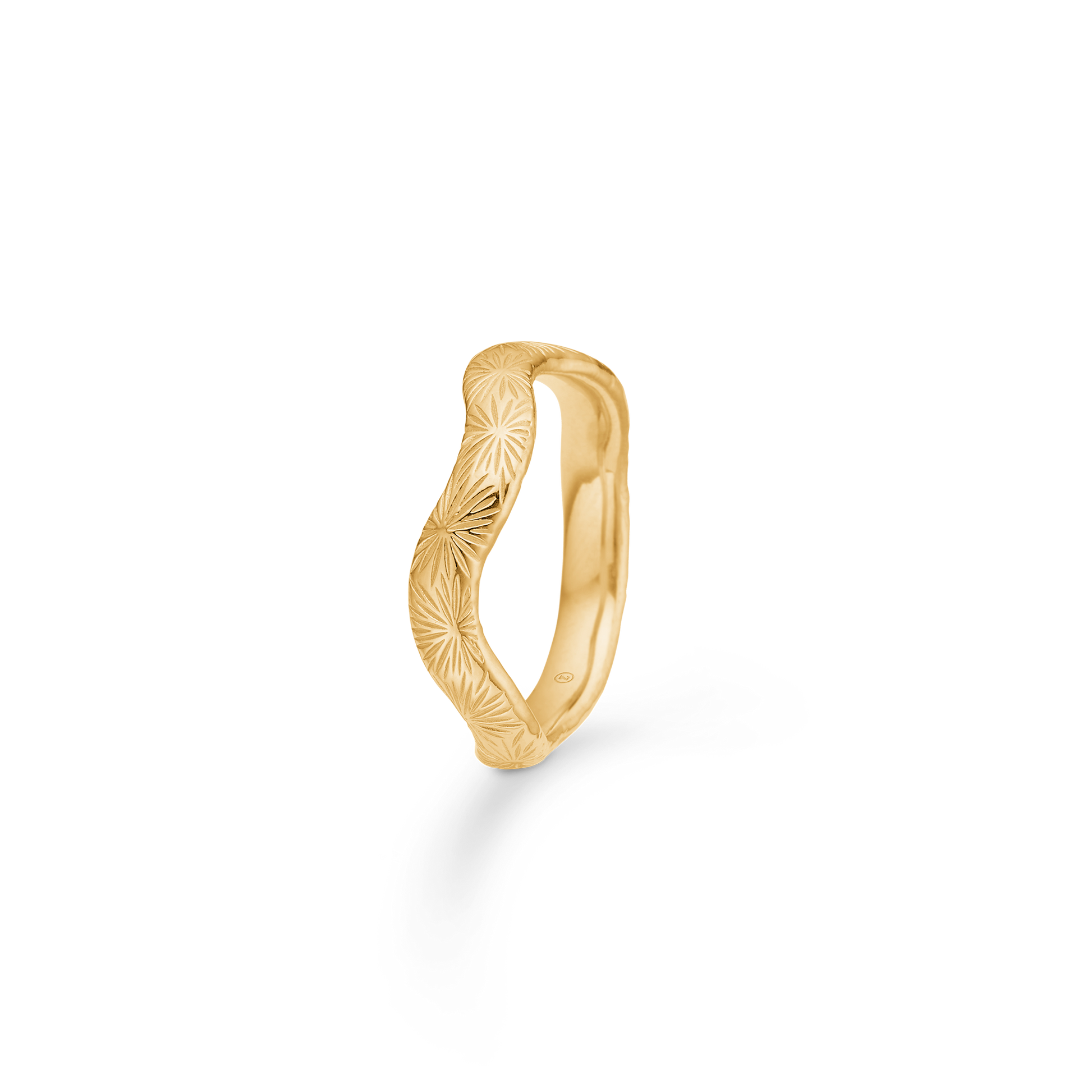 Sølv forgyldt ring "Rime"