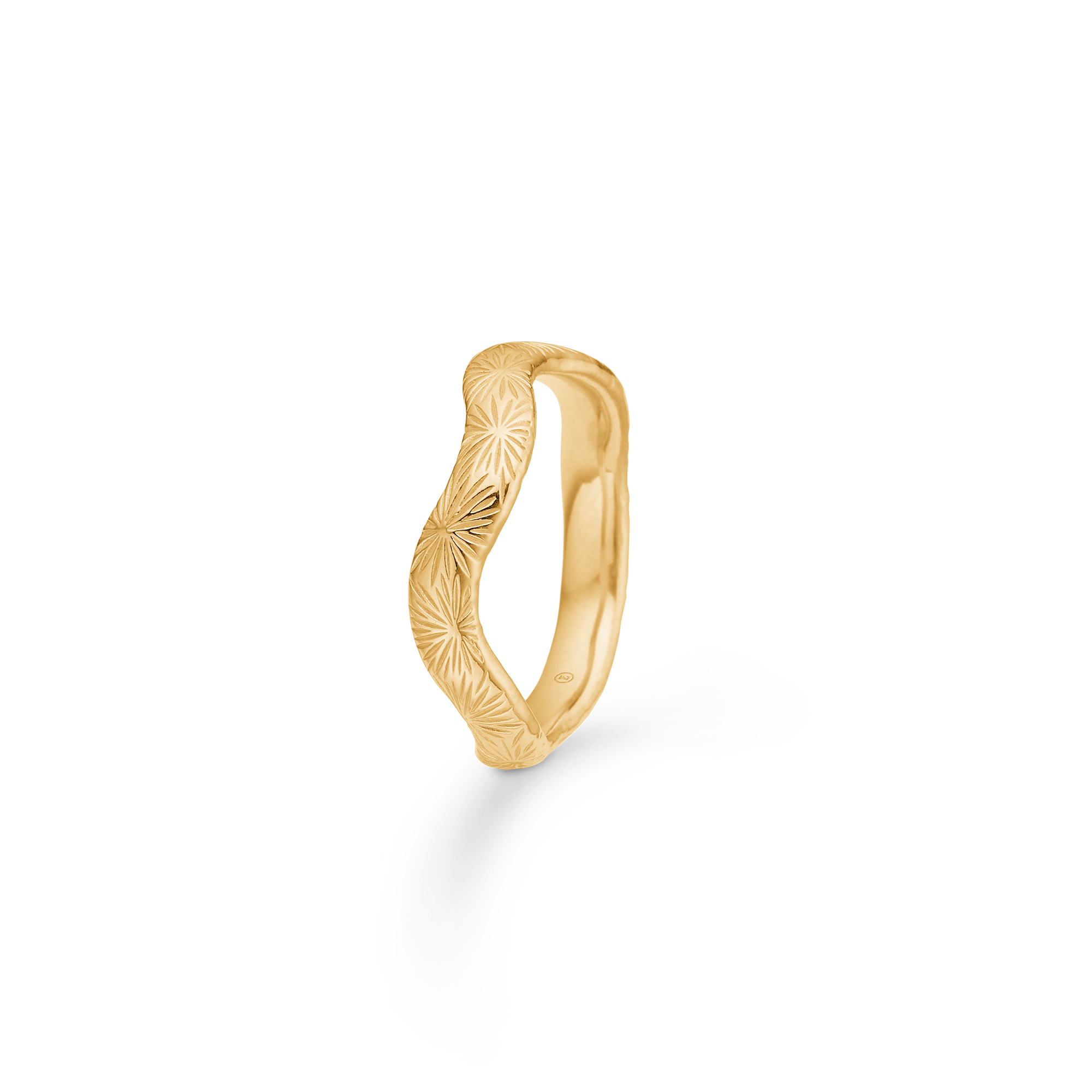 Sølv forgyldt ring "Rime"