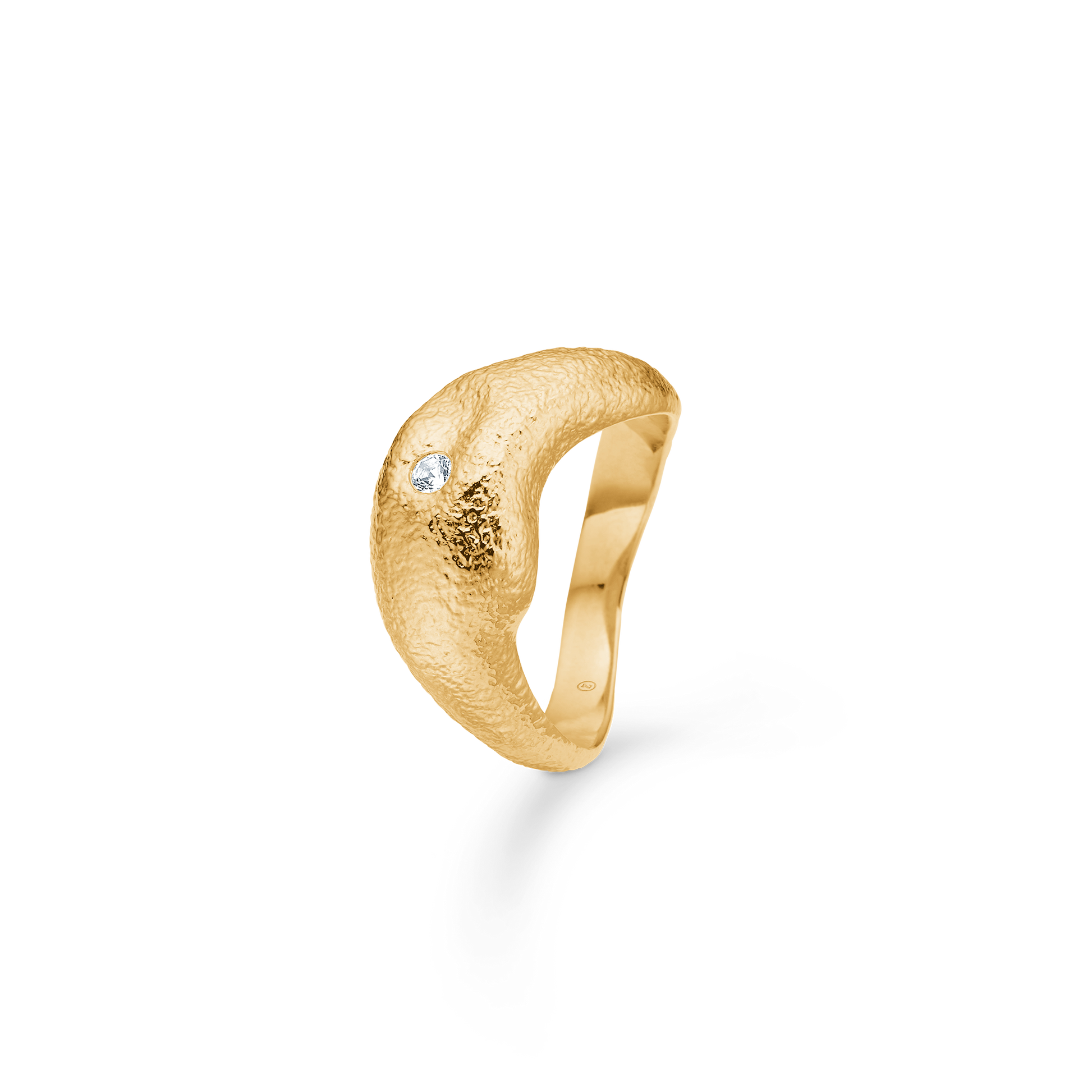 Sølv forg. ring "Lumi" m. zirk.