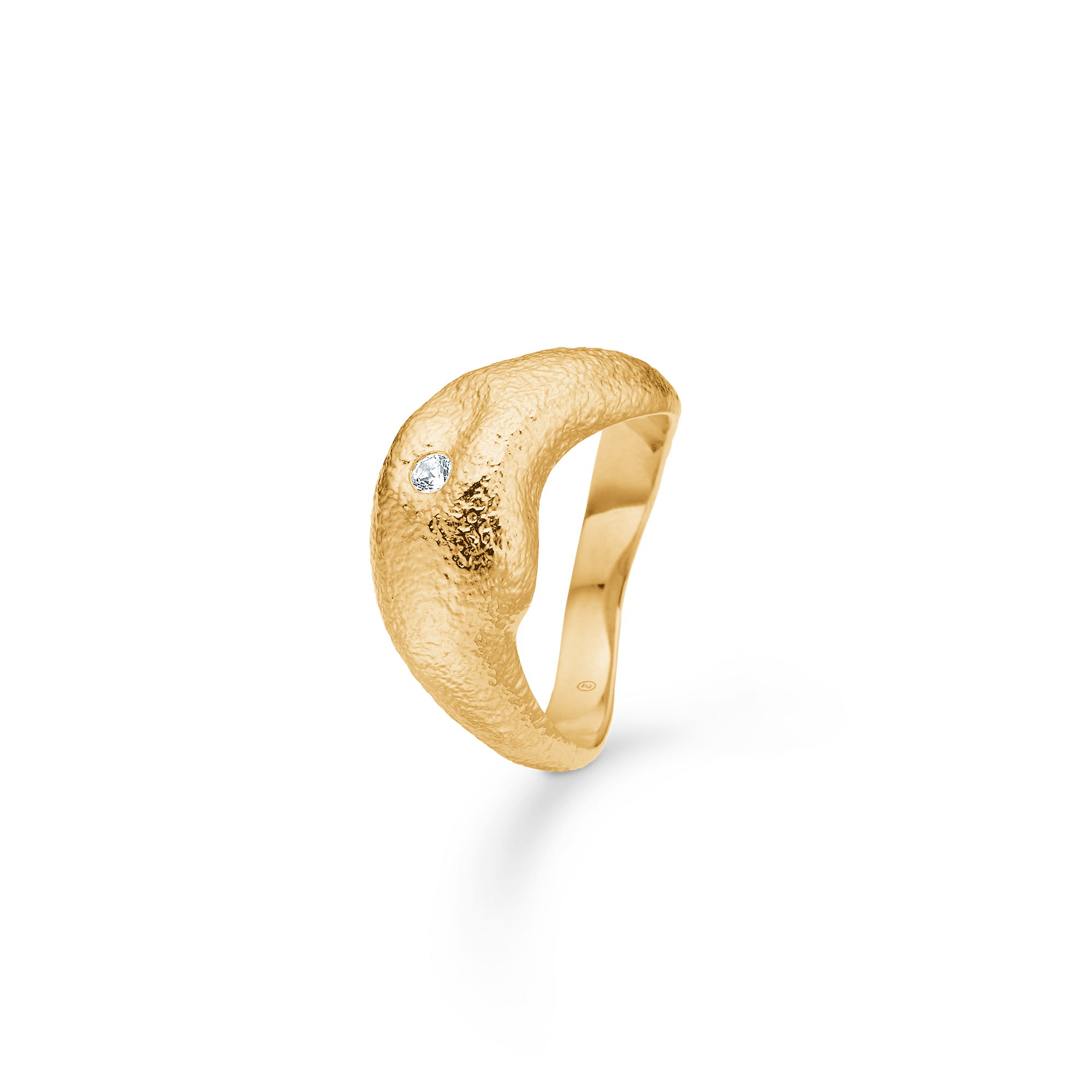 Sølv forg. ring "Lumi" m. zirk.