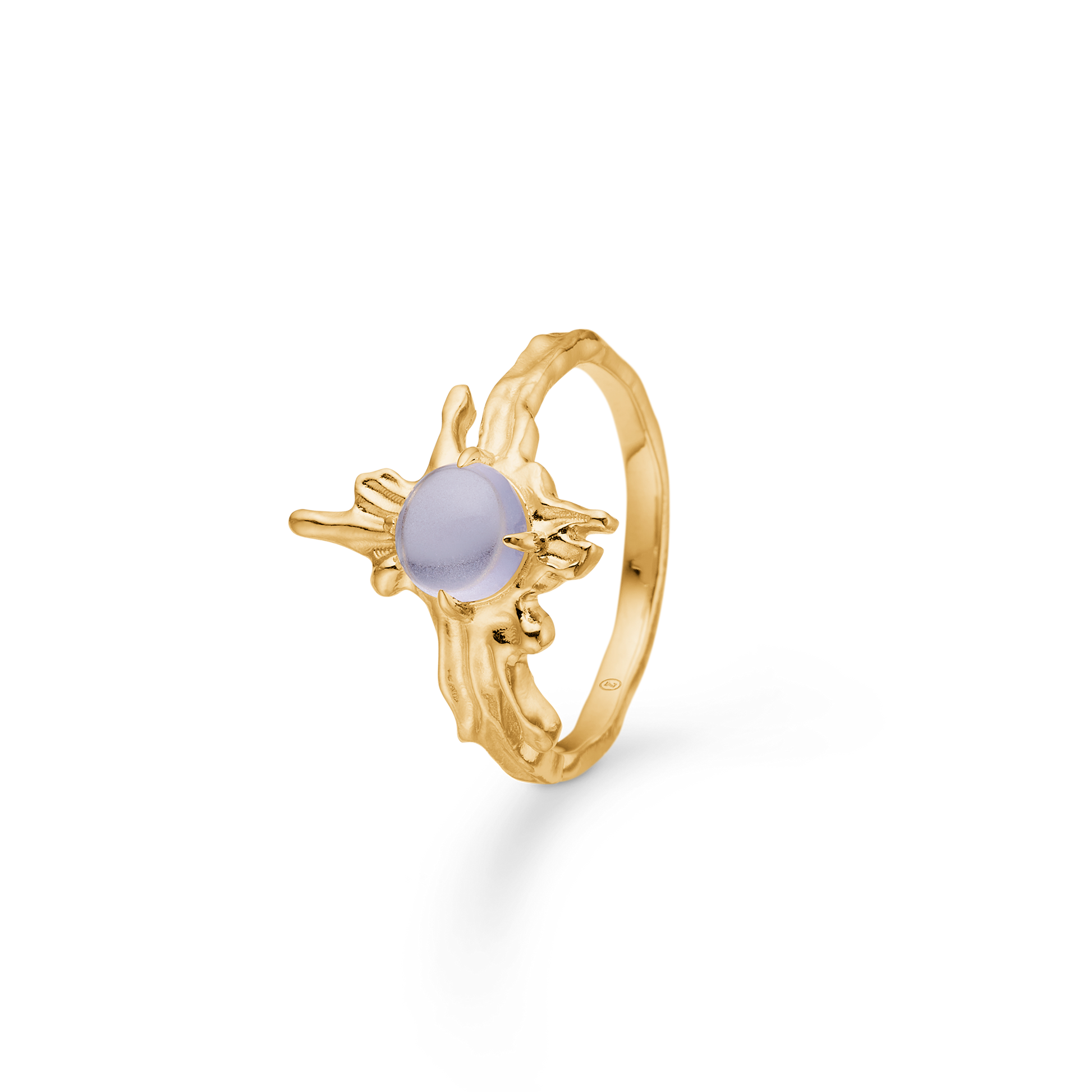 Sølv forg. ring "Arctic" m. blå zirk.