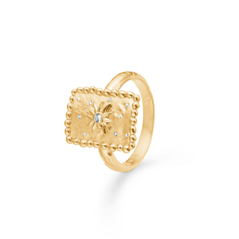 Sølv forg. ring "Liora" m. zirk.
