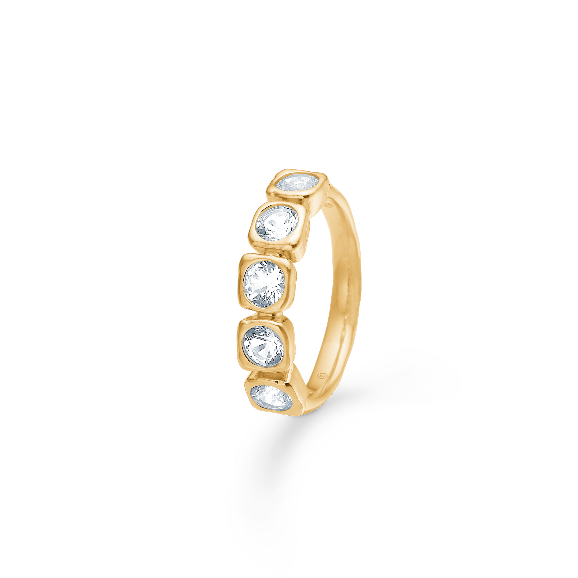 Sølv forg. ring "Elera" m. zirk.