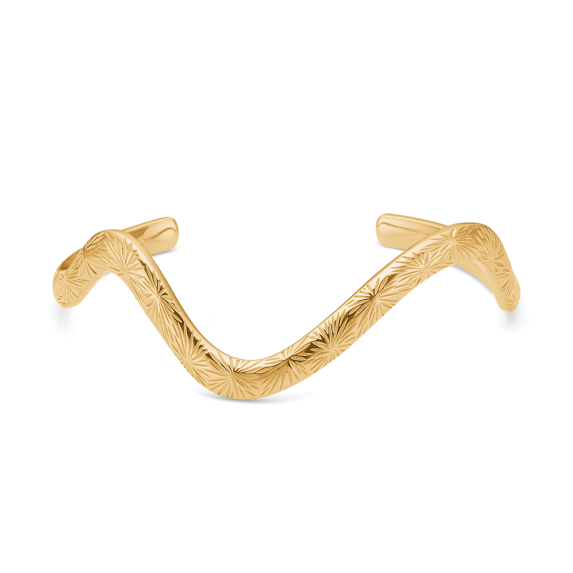 Sølv forgyldt armring "Rime"