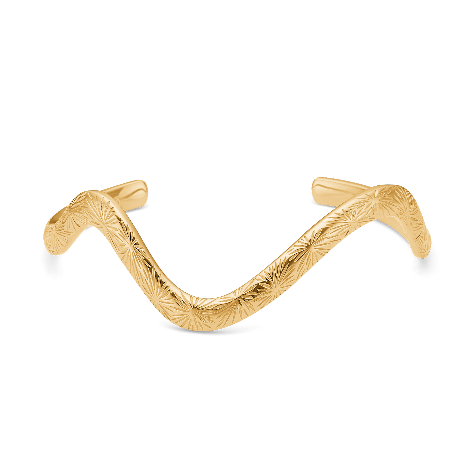 Sølv forgyldt armring "Rime"