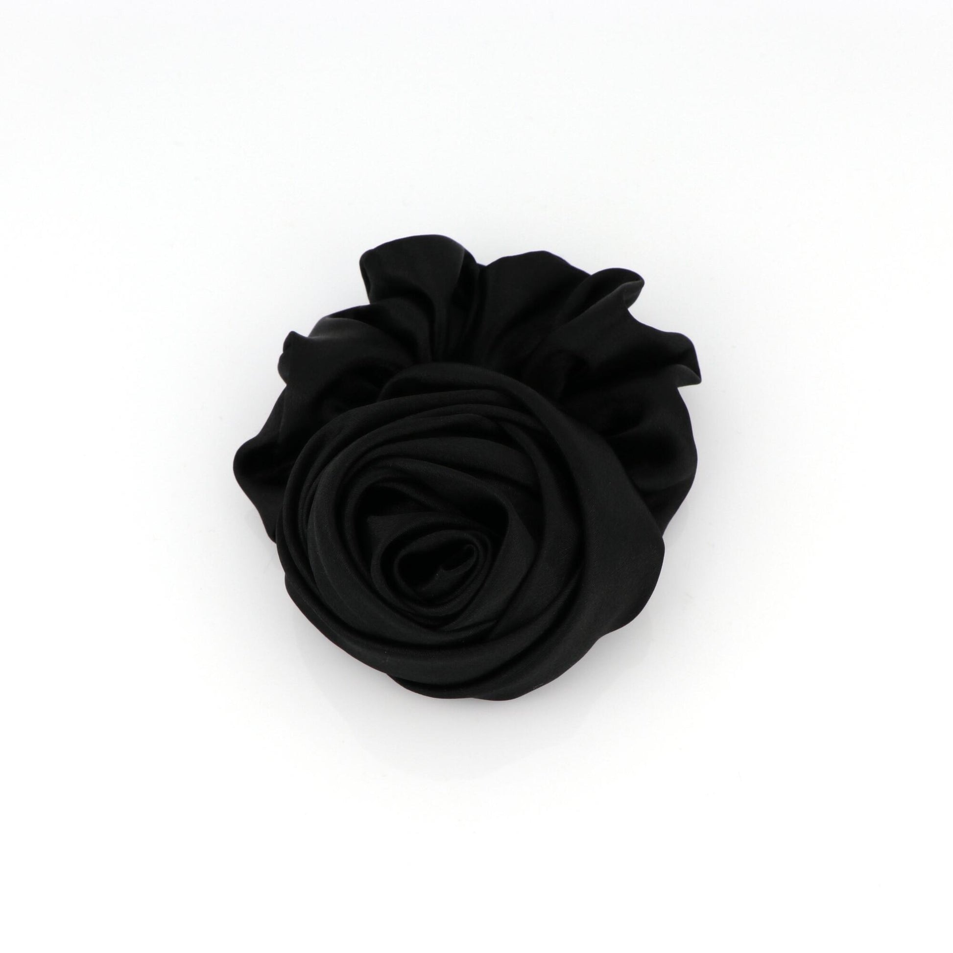 Hårelastik med rose - Sort
