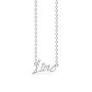 Sølv halskæde "Line"