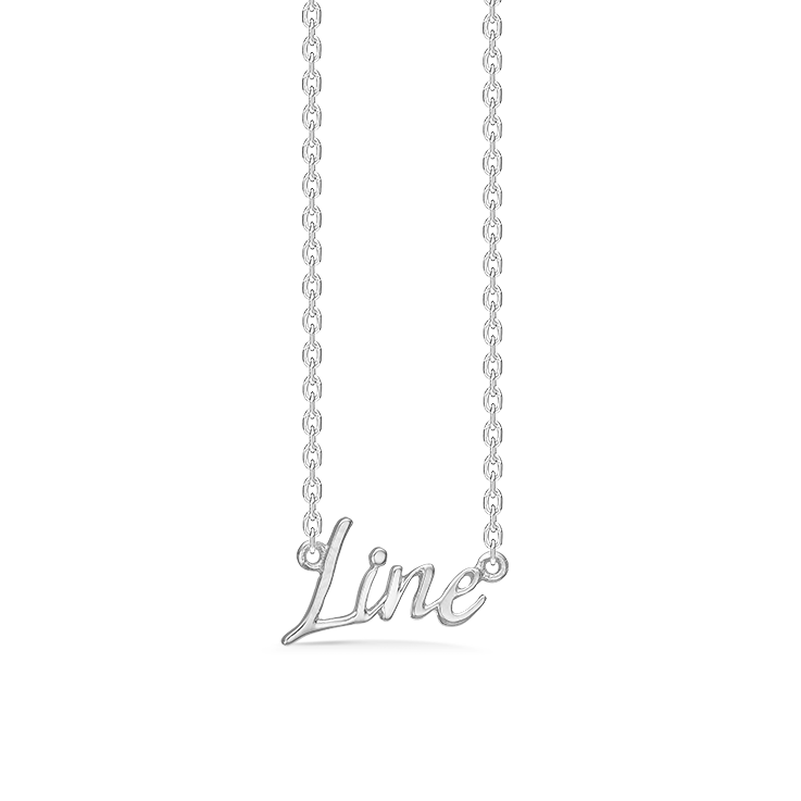 Sølv halskæde "Line"