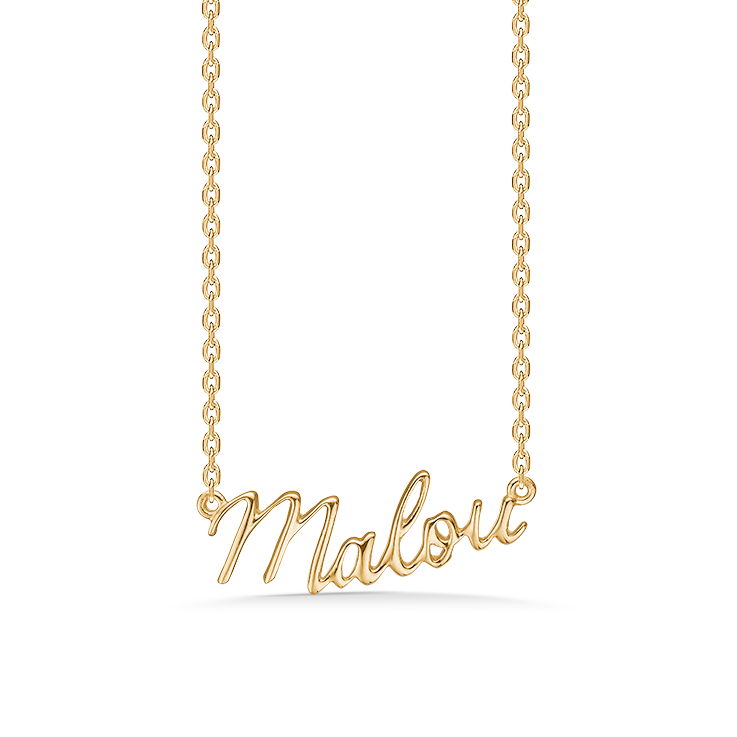 Sølv forgyldt halskæde "Malou"