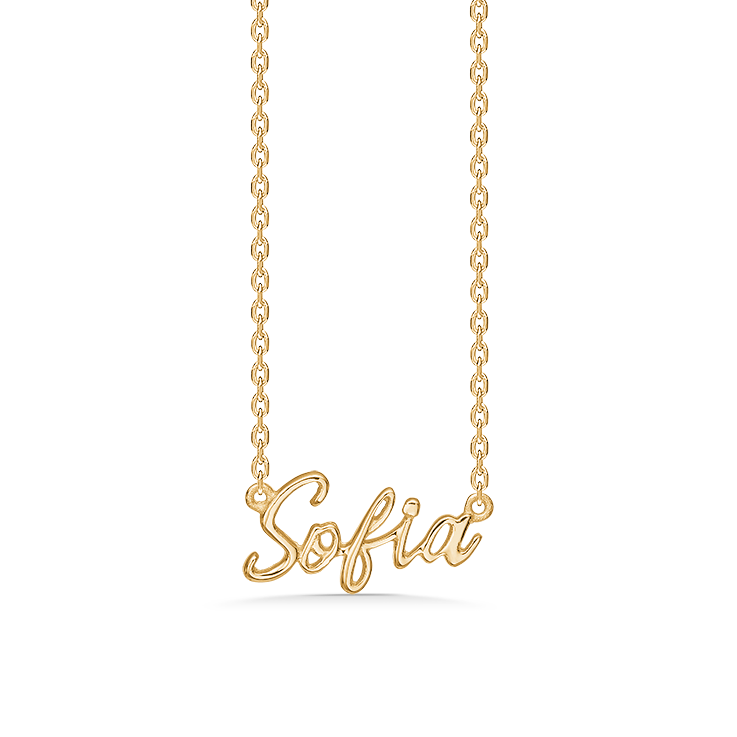 Sølv forgyldt halskæde "Sofia"