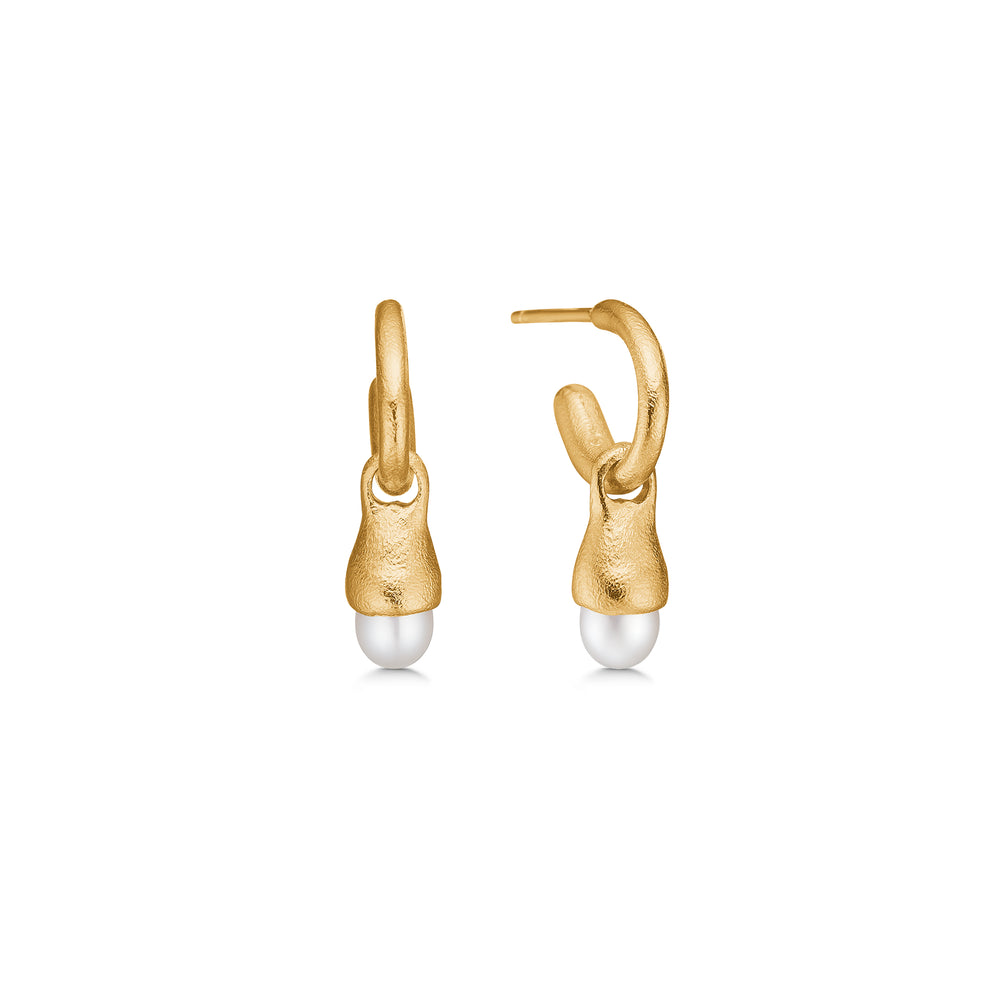 Acorn Earrings gold plated silver